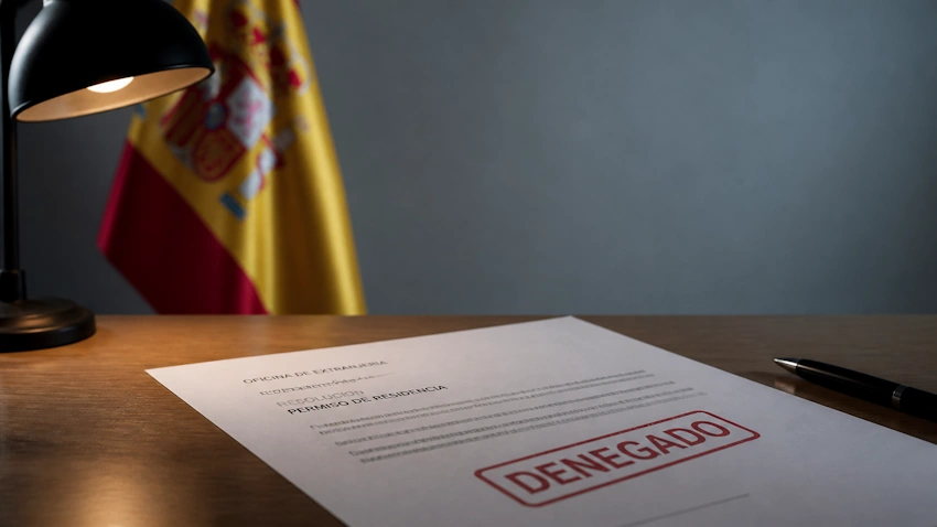 Residencia española denegada